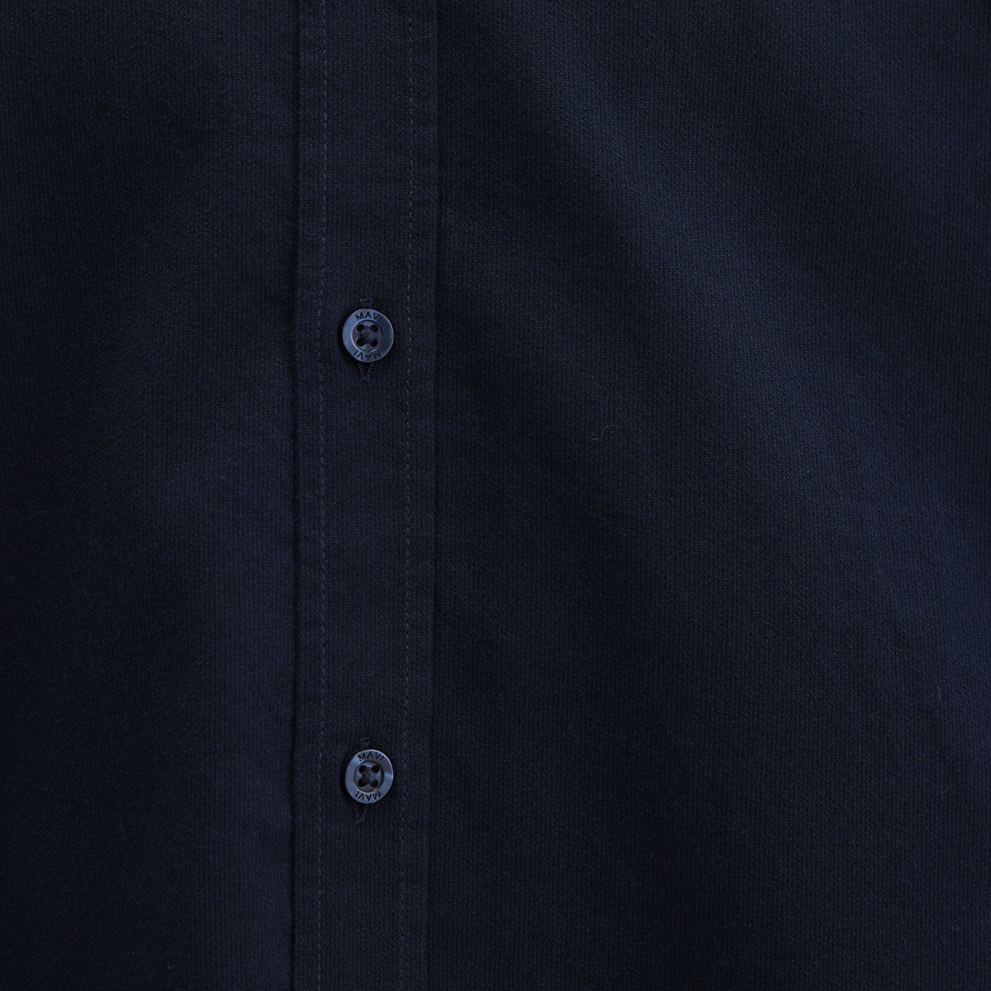 Mavi M Logo Nakışlı Lacivert Gömlek Slim Fit / Dar Kesim 0211192-70492