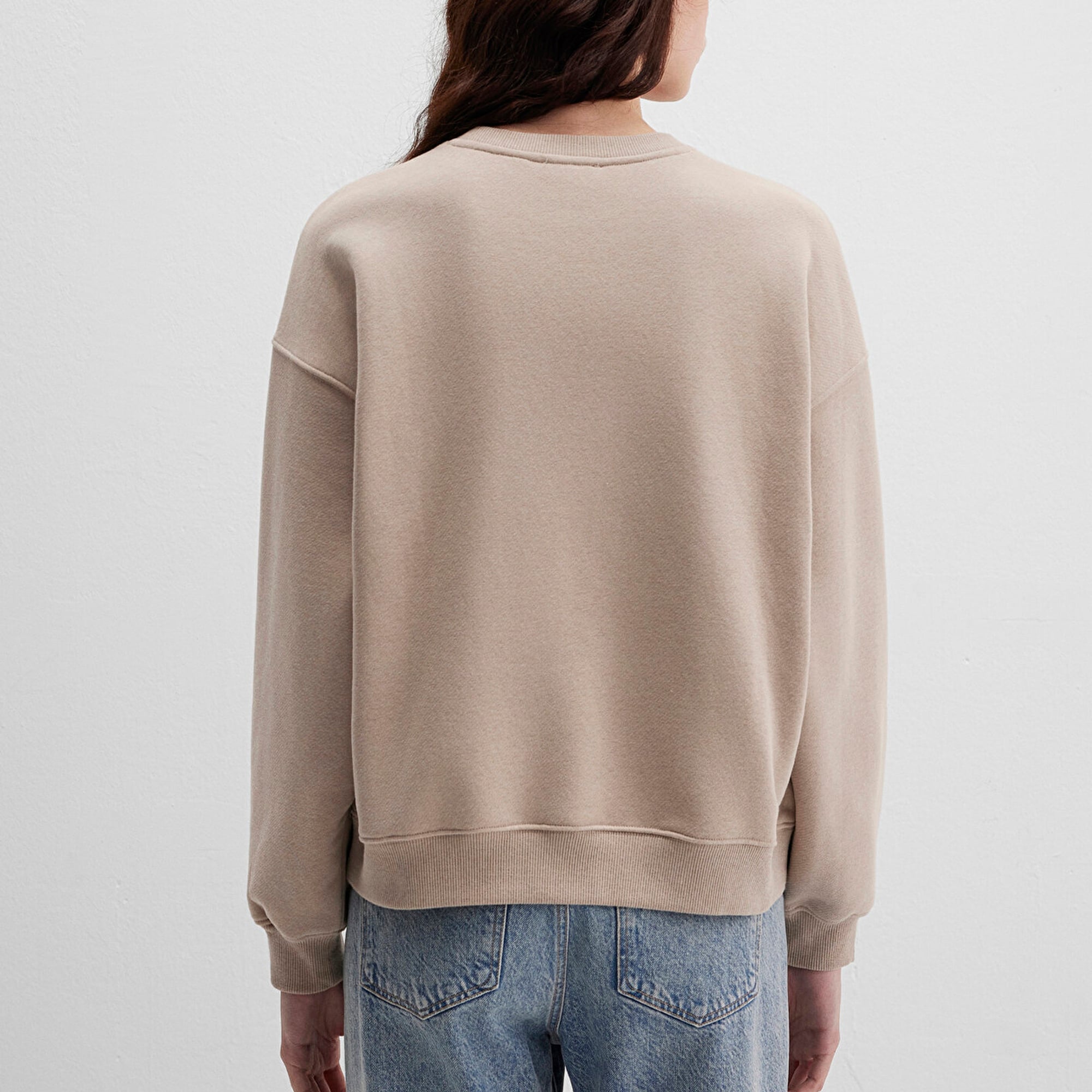 Mavi Mavi Logo Baskılı Kahverengi Sweatshirt 1S10490-70344