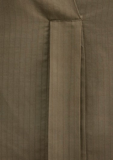  Mavi Haki Tencel Karışımlı Bluz 1211423-87538