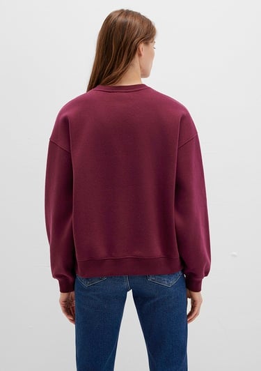 Mavi Mavi Logo Baskılı Bordo Sweatshirt 1S10490-90705