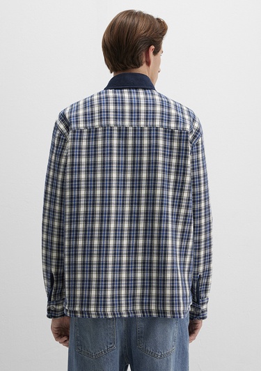  Mavi Çift Taraflı Lacivert Gömlek Loose Fit / Bol Rahat Kesim 0211783-80872