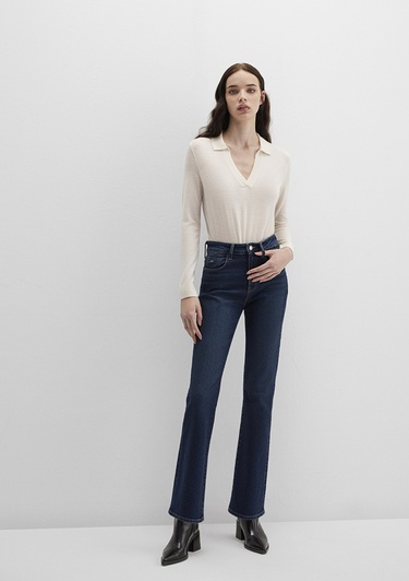  Mavi Bliss Gold Premium Puslu Koyu Mavi Jean Pantolon 101437-91261