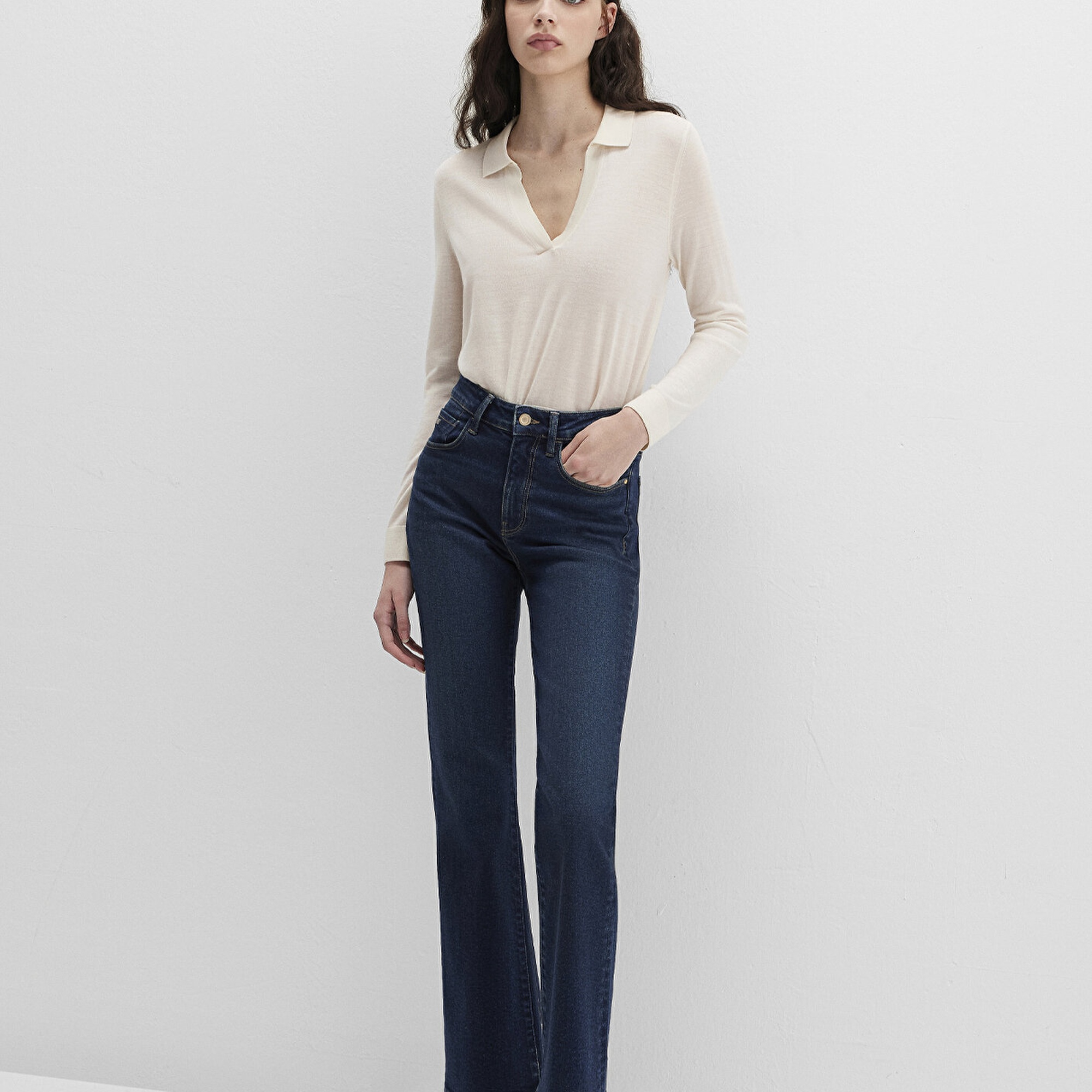 Mavi Bliss Gold Premium Puslu Koyu Mavi Jean Pantolon 101437-91261