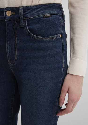  Mavi Bliss Gold Premium Puslu Koyu Mavi Jean Pantolon 101437-91261