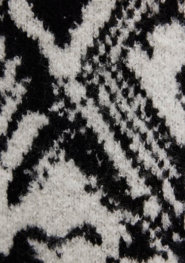  Mavi Siyah Kazak Oversize / Geniş Kesim 1710805-900