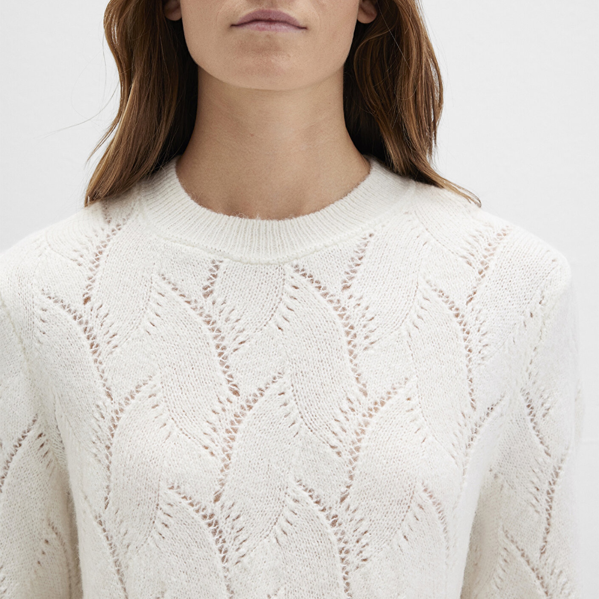 Mavi Bisiklet Yaka Ekru Kazak Regular Fit / Normal Kesim 1710799-70057