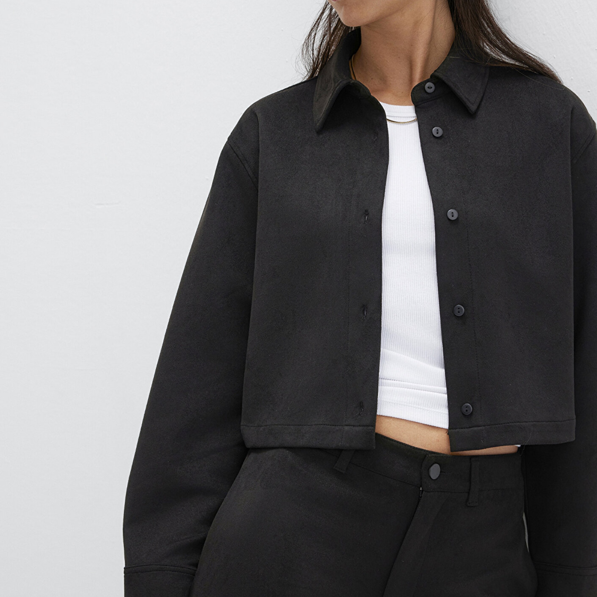 Mavi Suni Süet Siyah Gömlek Regular Fit / Normal Kesim 1211278-900