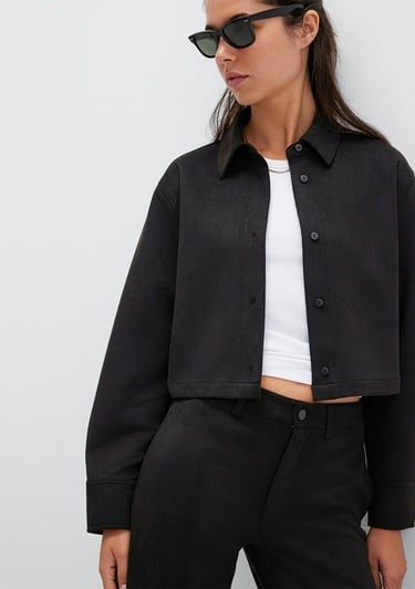  Mavi Suni Süet Siyah Gömlek Regular Fit / Normal Kesim 1211278-900