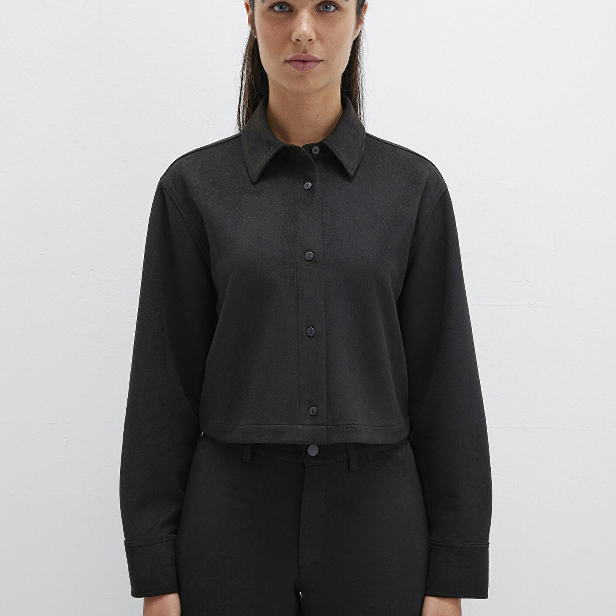 Mavi Suni Süet Siyah Gömlek Regular Fit / Normal Kesim 1211278-900