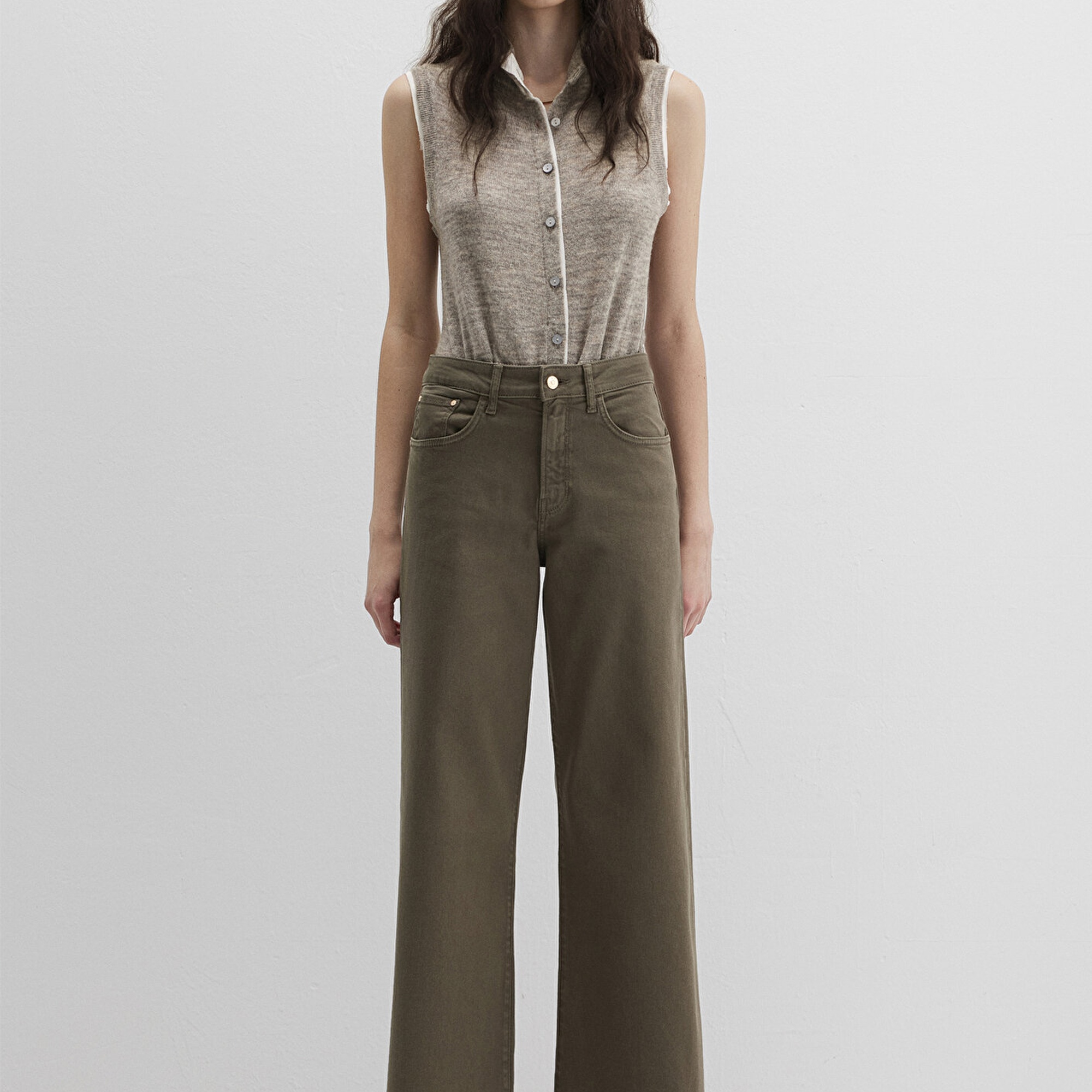 Mavi Paloma Haki Gabardin Pantolon 1010114-91195