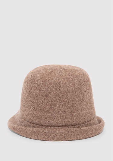  Mavi Yün Karışımlı Kahverengi Şapka 1911759-32164