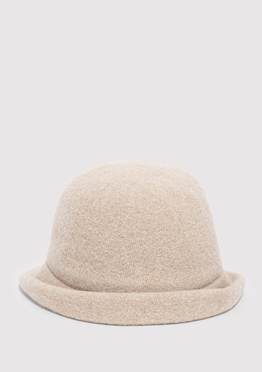  Mavi Yün Karışımlı Bej Şapka 1911759-70055
