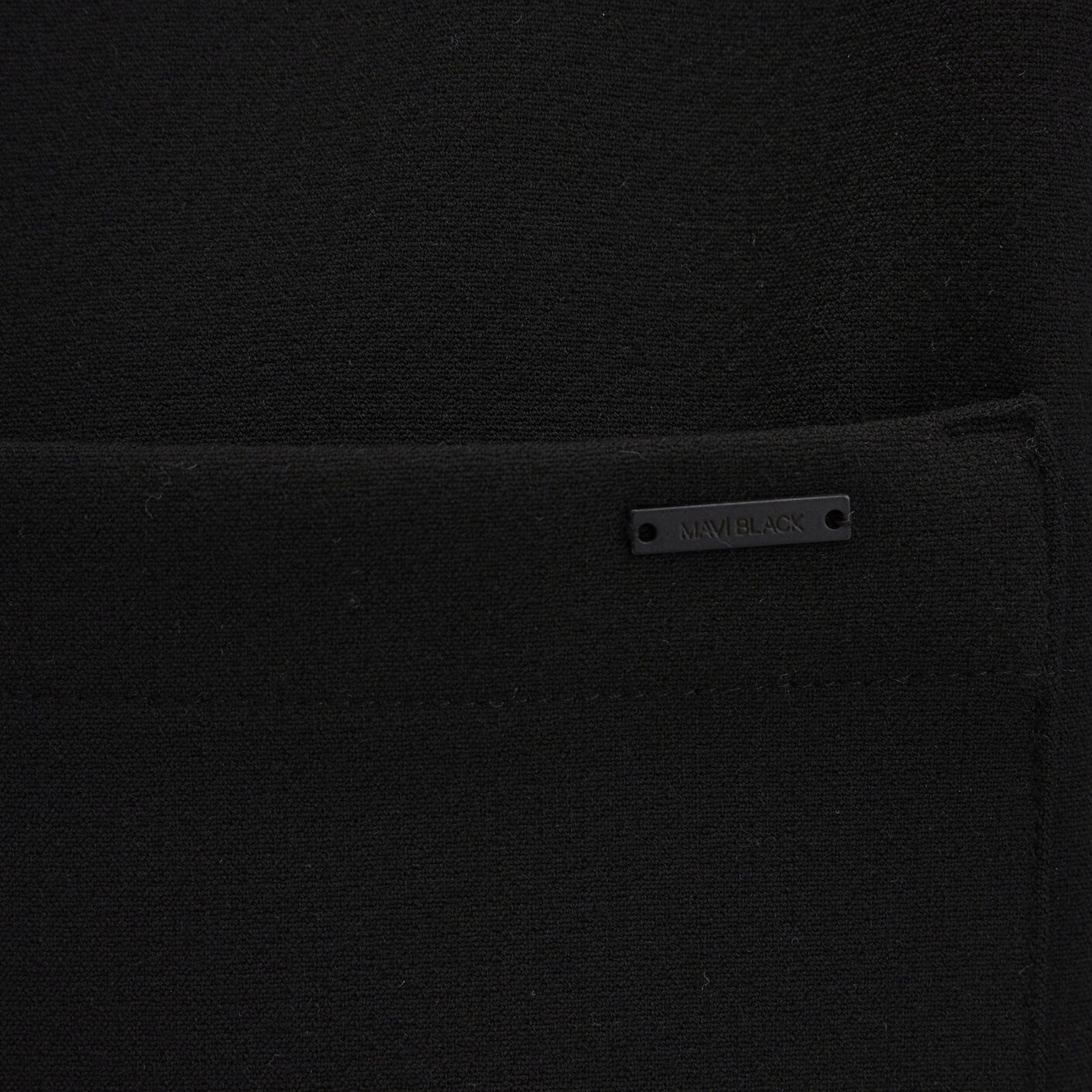 Mavi Cep Detaylı Siyah Gömlek Regular Fit / Normal Kesim 0211677-900