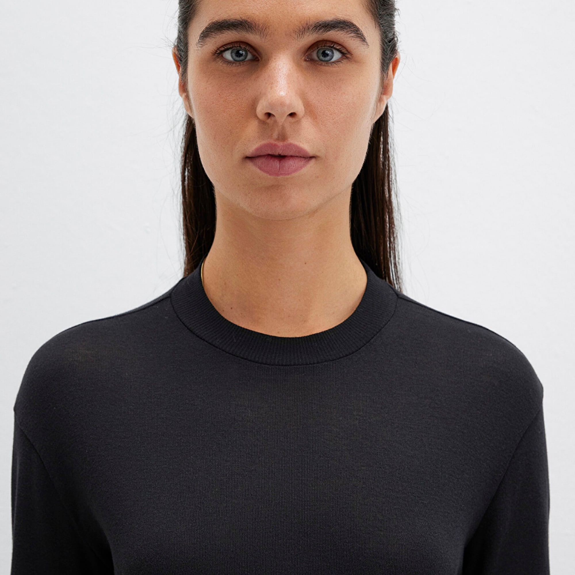 Mavi Siyah Uzun Kollu Tişört Slim Fit / Dar Kesim 1613352-900