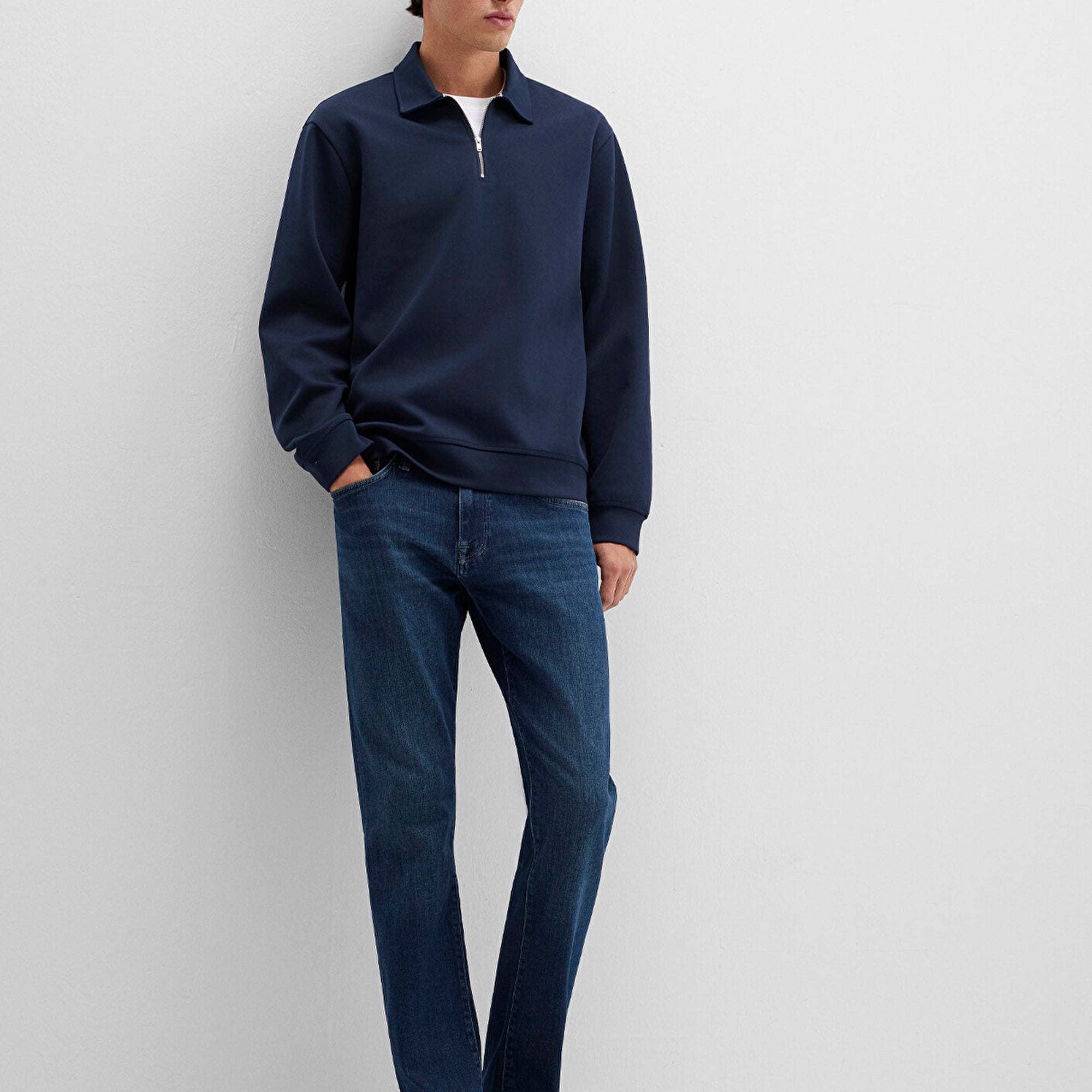 Mavi Marcus Lux Black Gölgeli Gece Mavisi Jean Pantolon 0035190824