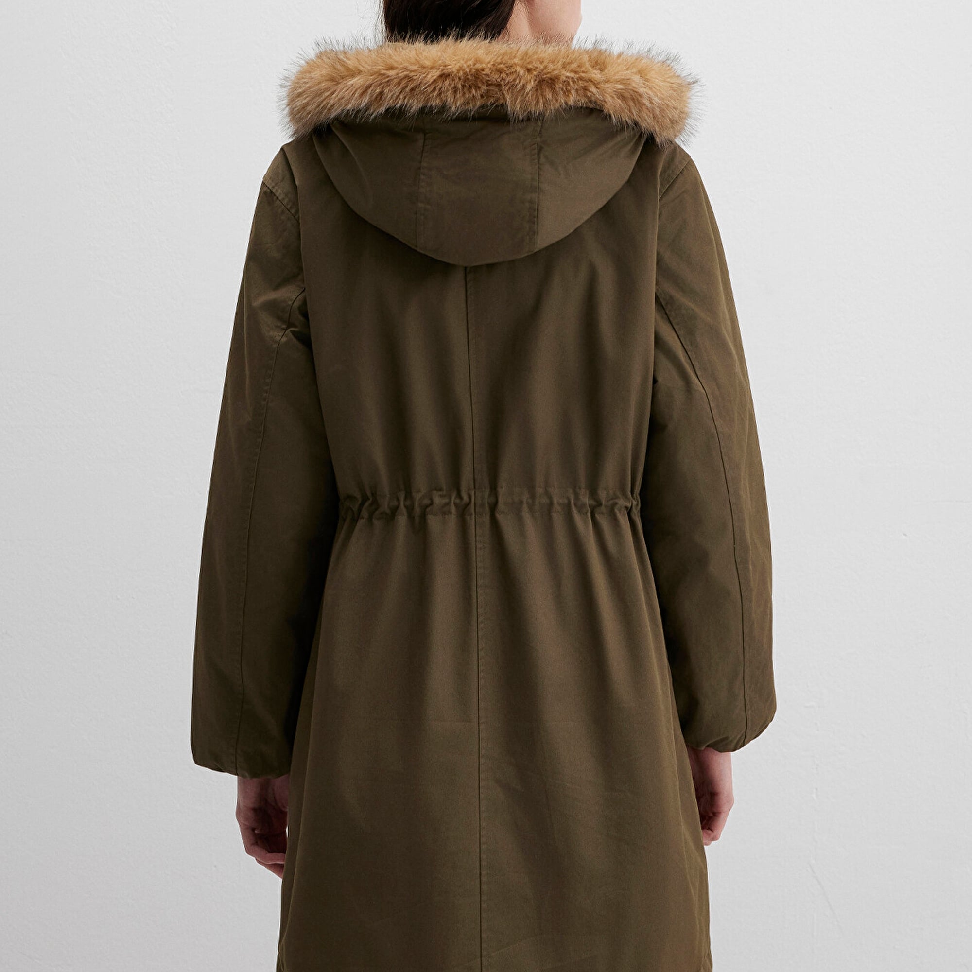 Mavi Yeşil Parka Loose Fit / Bol Rahat Kesim 1110786-71549