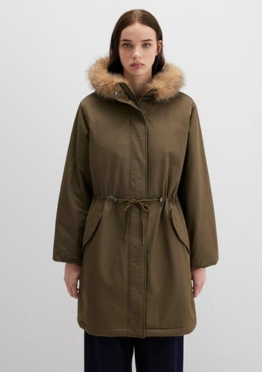  Mavi Yeşil Parka Loose Fit / Bol Rahat Kesim 1110786-71549