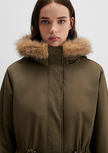  Mavi Yeşil Parka Loose Fit / Bol Rahat Kesim 1110786-71549