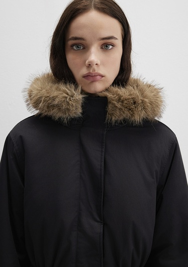  Mavi Siyah Parka Loose Fit / Bol Rahat Kesim 1110786-900