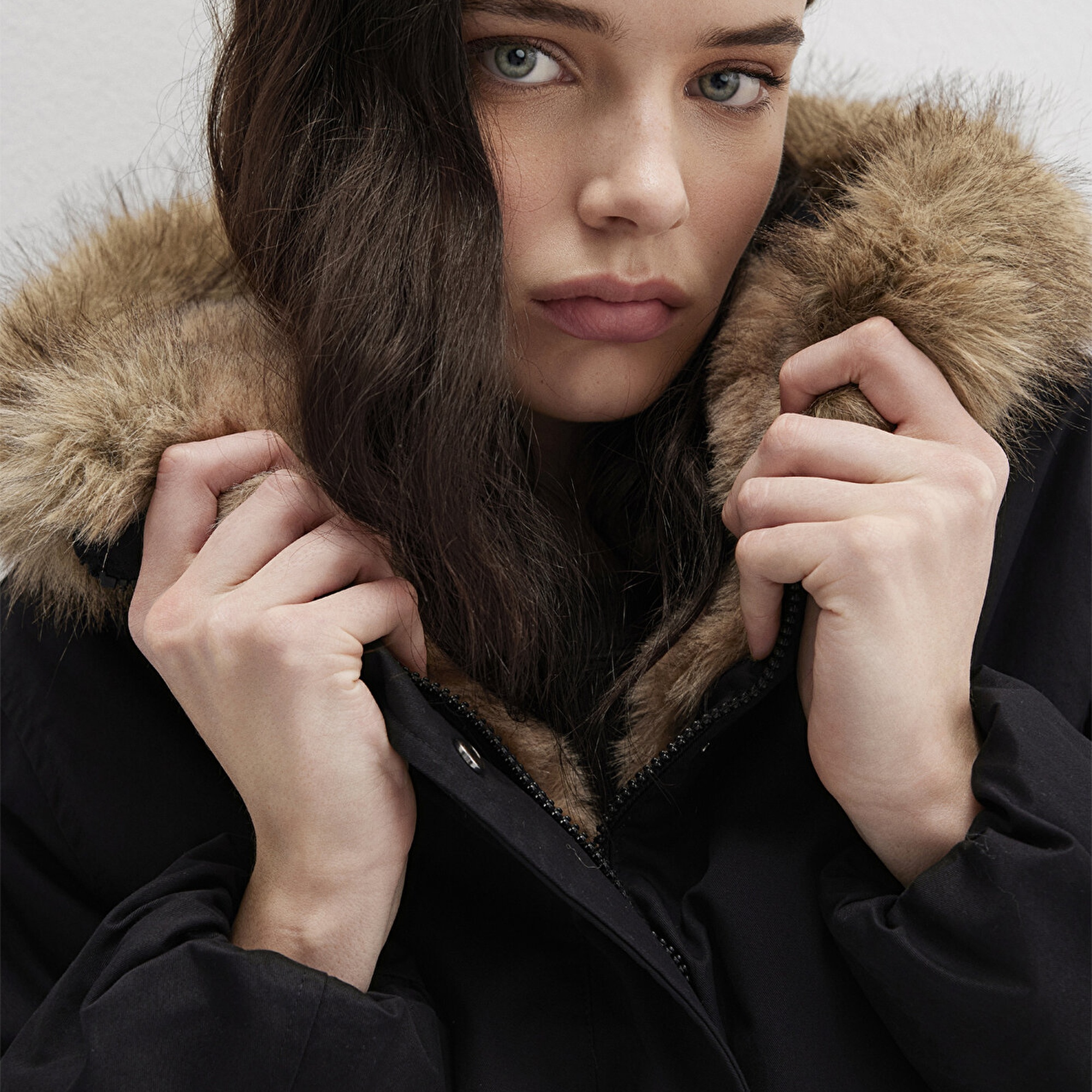 Mavi Siyah Parka Loose Fit / Bol Rahat Kesim 1110786-900