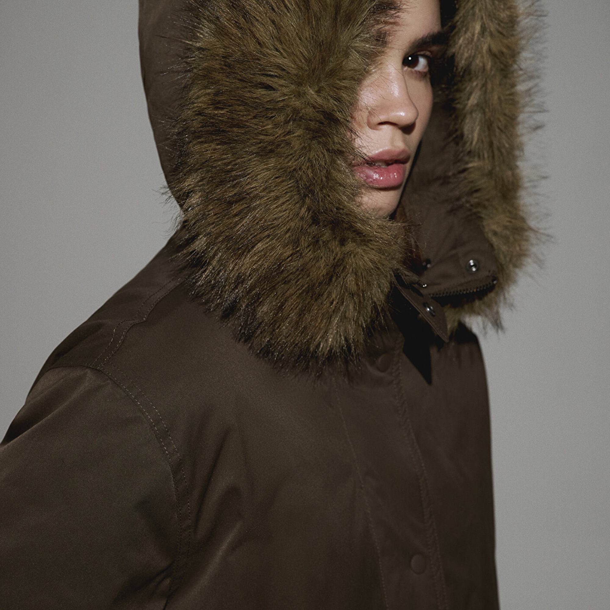 Mavi Su İtici Yeşil Parka Oversize / Geniş Kesim 1110712-71541