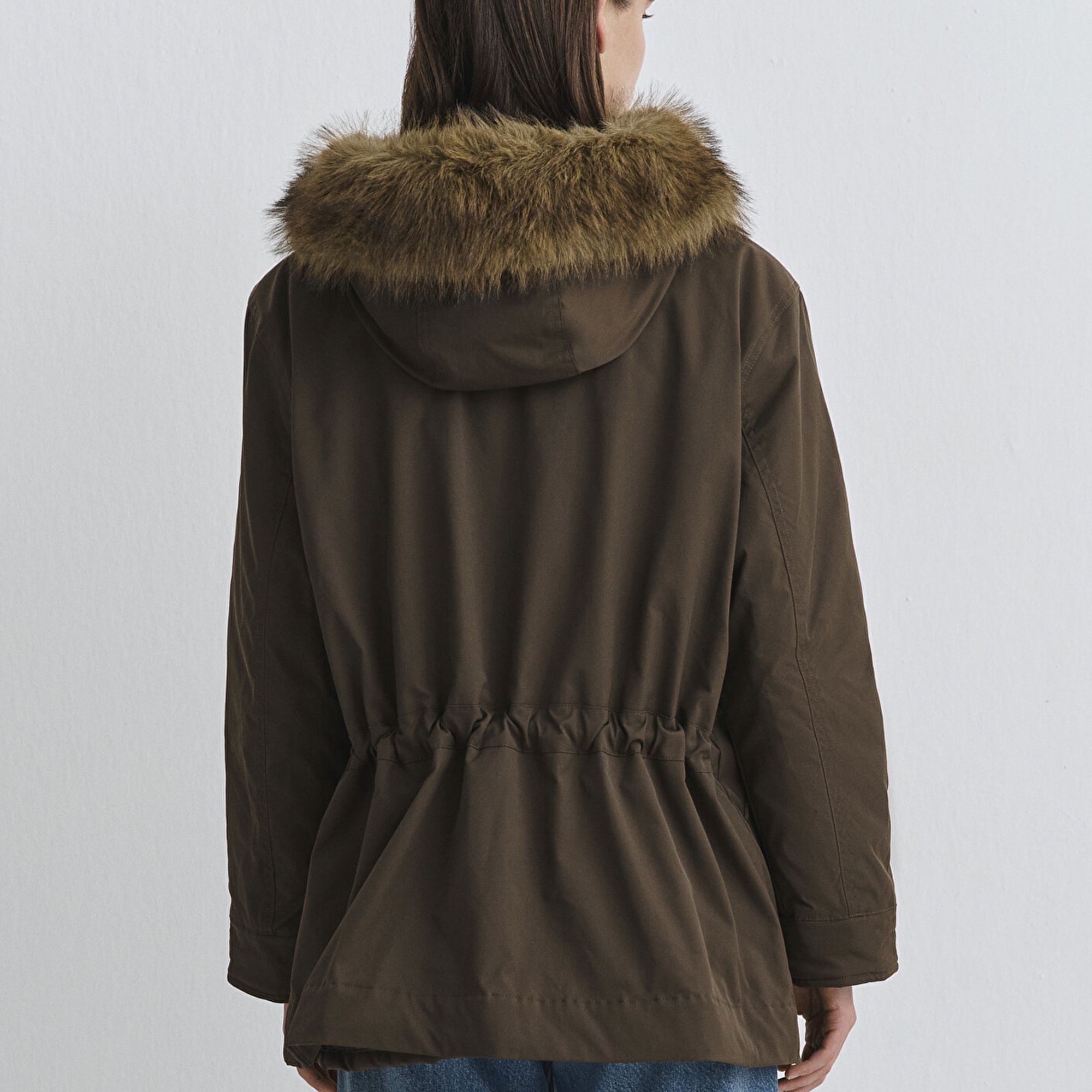 Mavi Su İtici Yeşil Parka Oversize / Geniş Kesim 1110712-71541