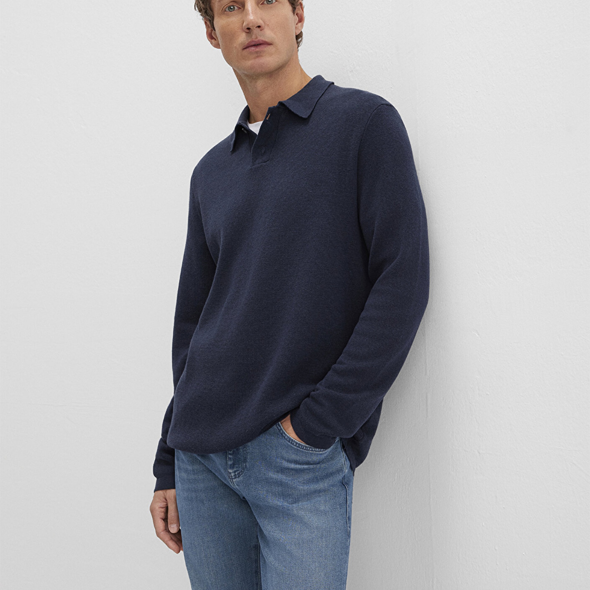 Mavi Lacivert Triko Polo 0710352-70490