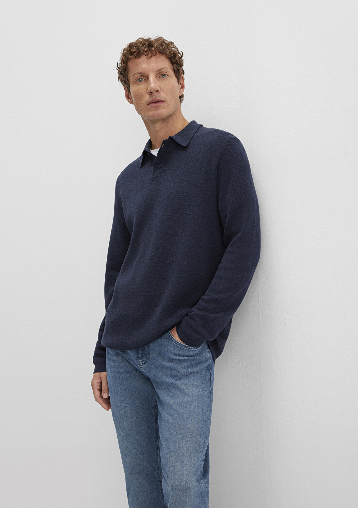  Mavi Lacivert Triko Polo 0710352-70490