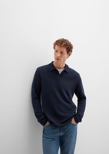  Mavi Lacivert Triko Polo 0710352-70490