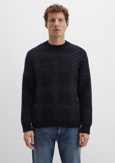  Mavi Yün Karışımlı Lacivert Kazak Regular Fit / Normal Kesim 0710333-70497