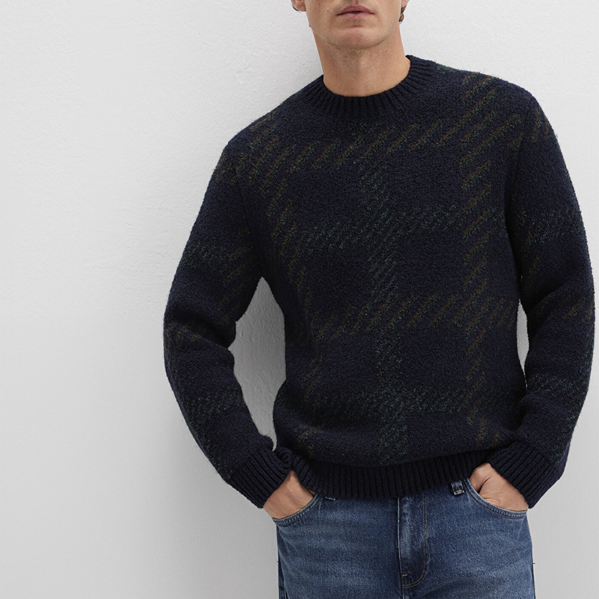 Mavi Yün Karışımlı Lacivert Kazak Regular Fit / Normal Kesim 0710333-70497