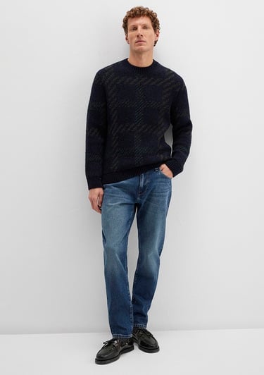  Mavi Yün Karışımlı Lacivert Kazak Regular Fit / Normal Kesim 0710333-70497