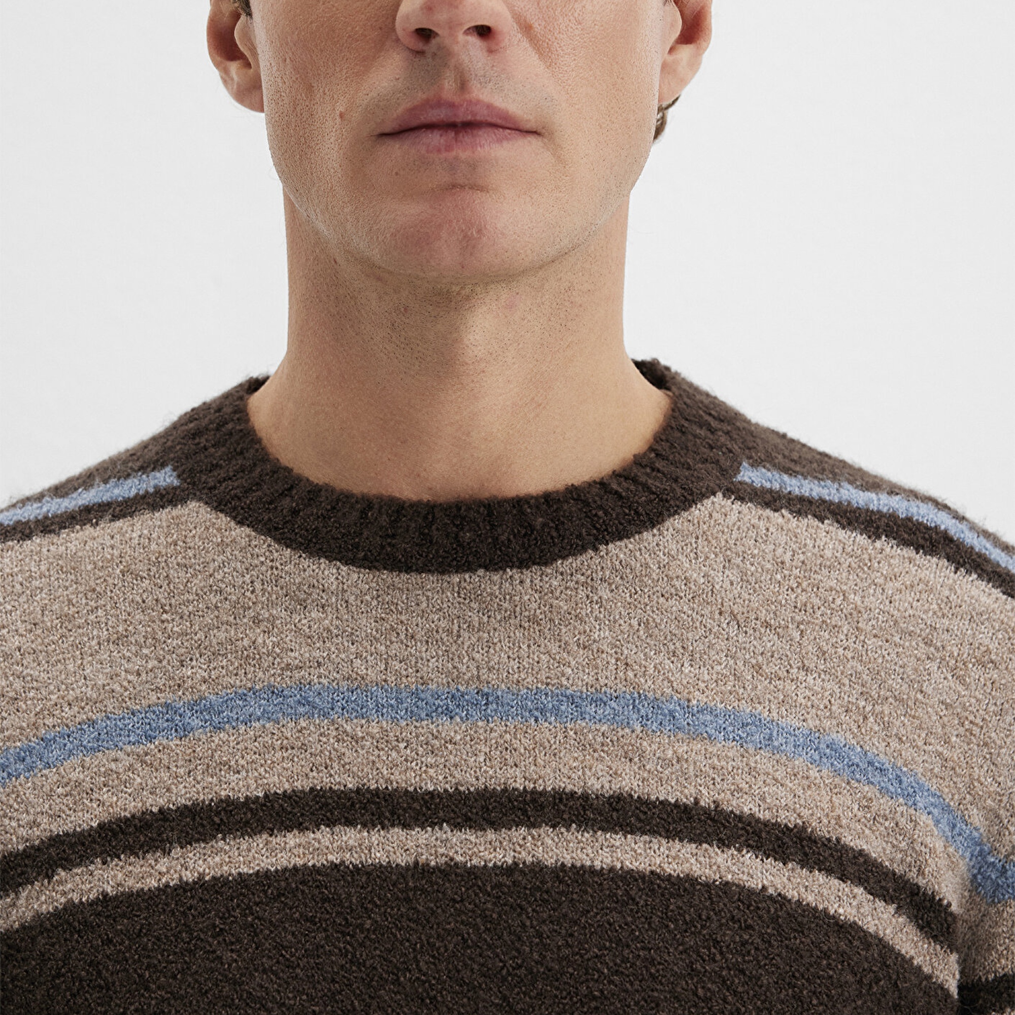 Mavi Yün Karışımlı Kahverengi Kazak Regular Fit / Normal Kesim 0710332-70251