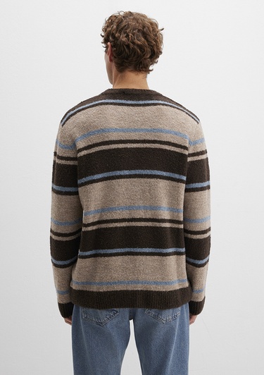  Mavi Yün Karışımlı Kahverengi Kazak Regular Fit / Normal Kesim 0710332-70251