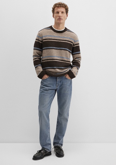  Mavi Yün Karışımlı Kahverengi Kazak Regular Fit / Normal Kesim 0710332-70251