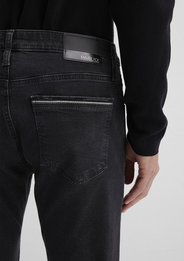  Mavi Siyah Kazak Regular Fit / Normal Kesim 0710328-900