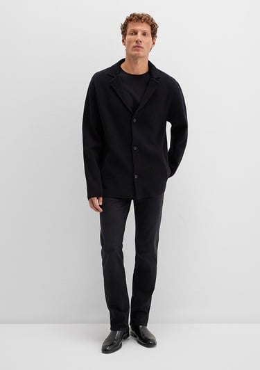  Mavi Siyah Hırka Regular Fit / Normal Kesim 0710330-900