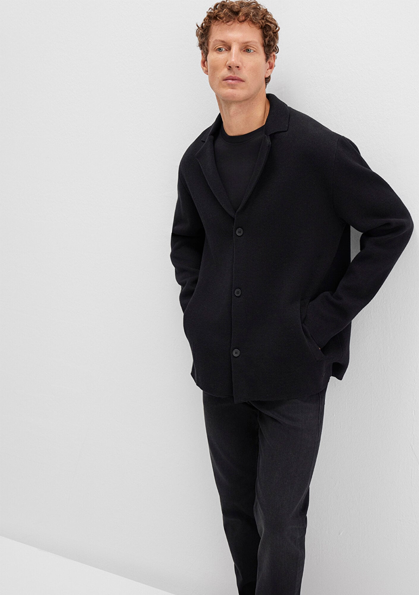  Mavi Siyah Hırka Regular Fit / Normal Kesim 0710330-900