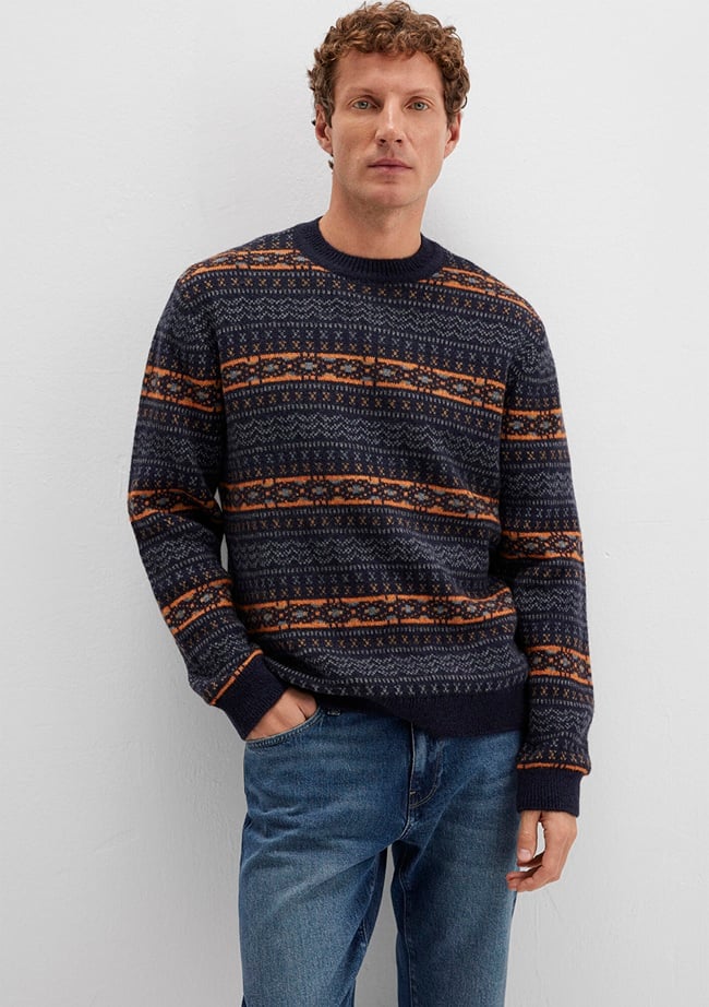  Mavi Yün Karışımlı Lacivert Kazak Regular Fit / Normal Kesim 0710331-70497