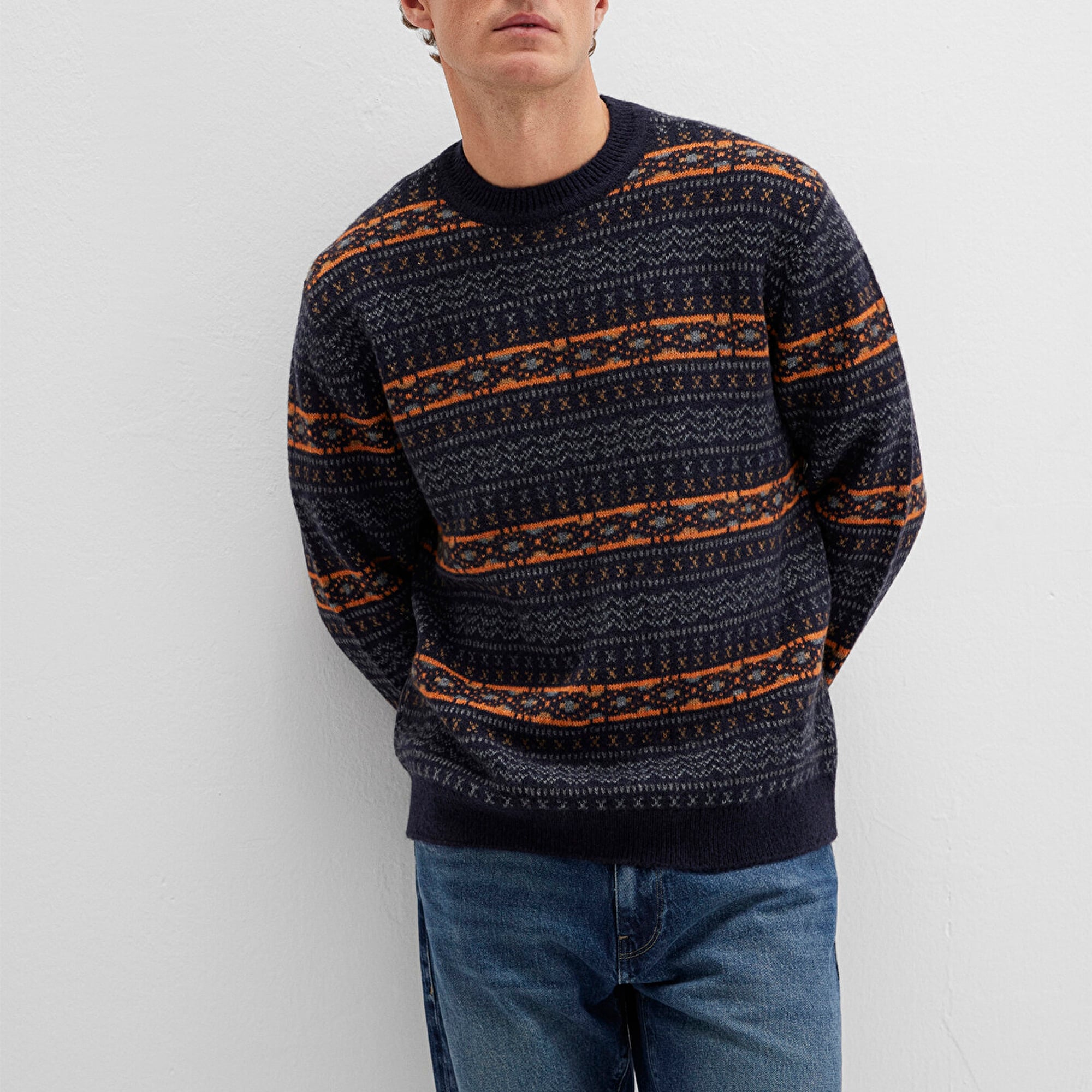 Mavi Yün Karışımlı Lacivert Kazak Regular Fit / Normal Kesim 0710331-70497