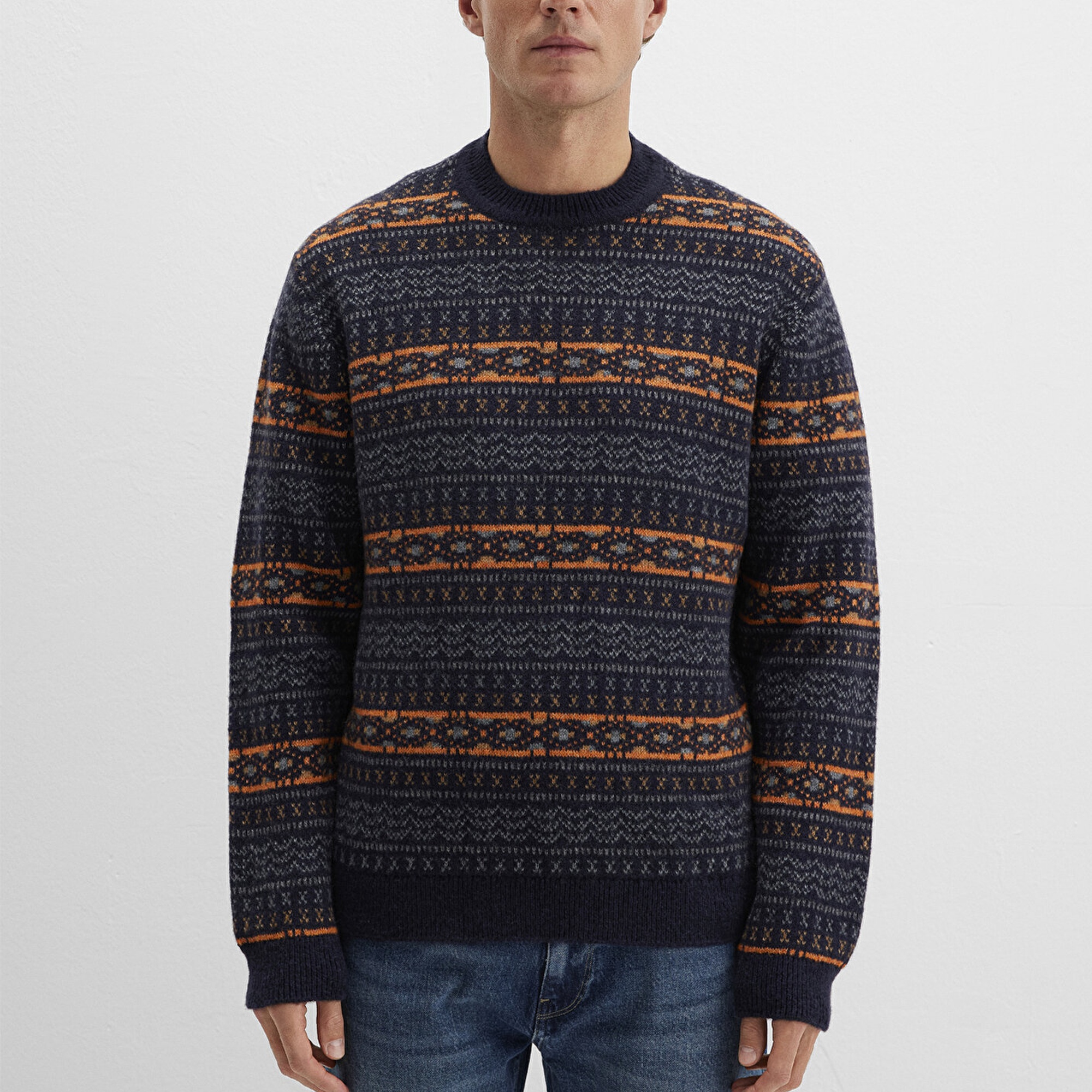 Mavi Yün Karışımlı Lacivert Kazak Regular Fit / Normal Kesim 0710331-70497