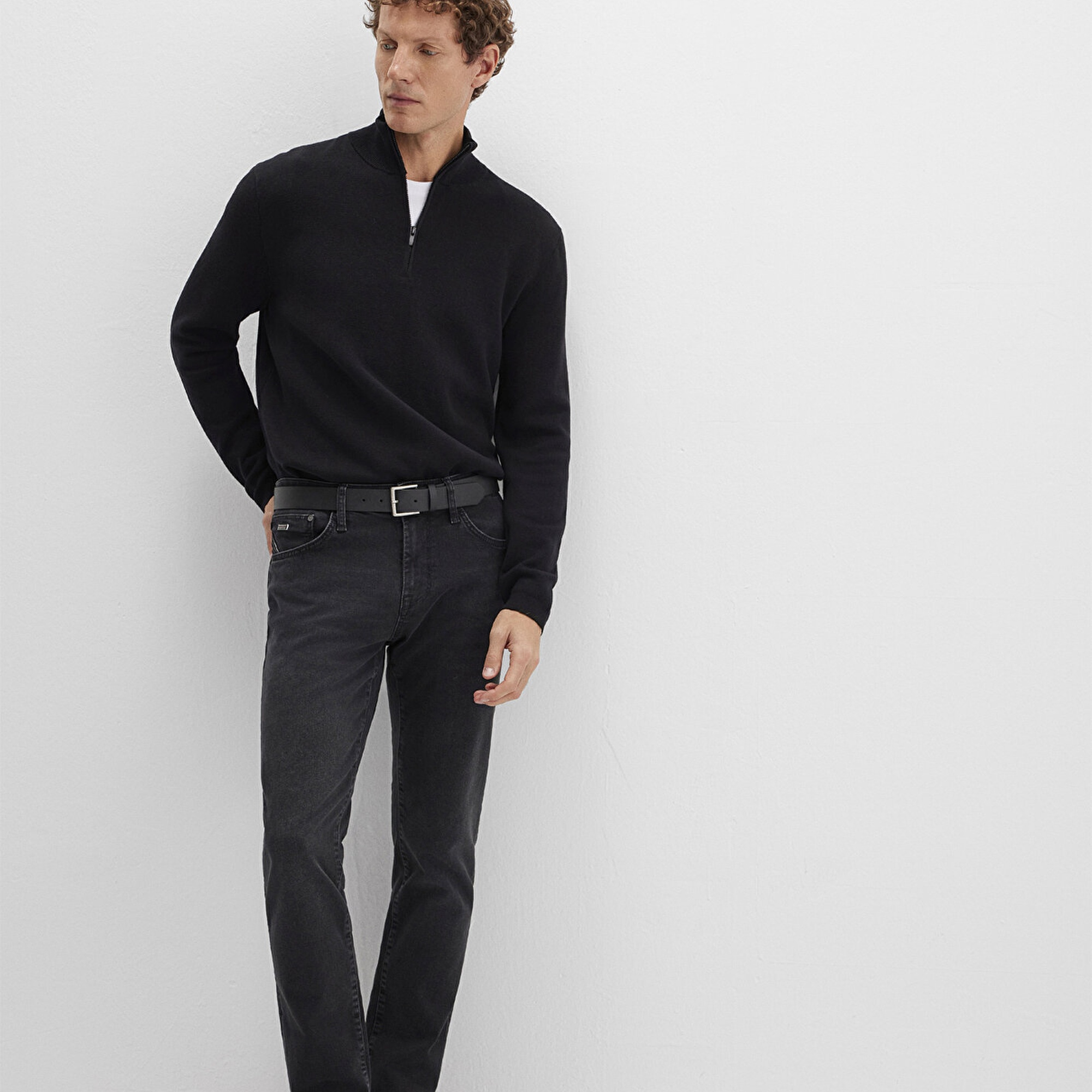 Mavi Siyah Kazak Regular Fit / Normal Kesim 0710328-900