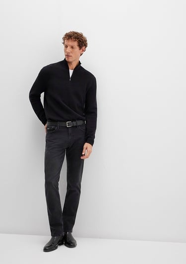  Mavi Siyah Kazak Regular Fit / Normal Kesim 0710328-900