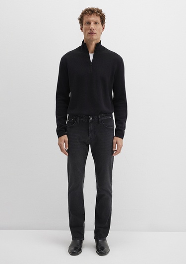  Mavi Siyah Kazak Regular Fit / Normal Kesim 0710328-900