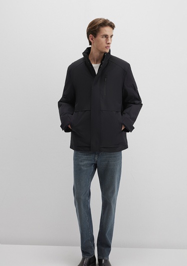  Mavi Siyah Ceket Loose Fit / Bol Rahat Kesim 0110540-71379