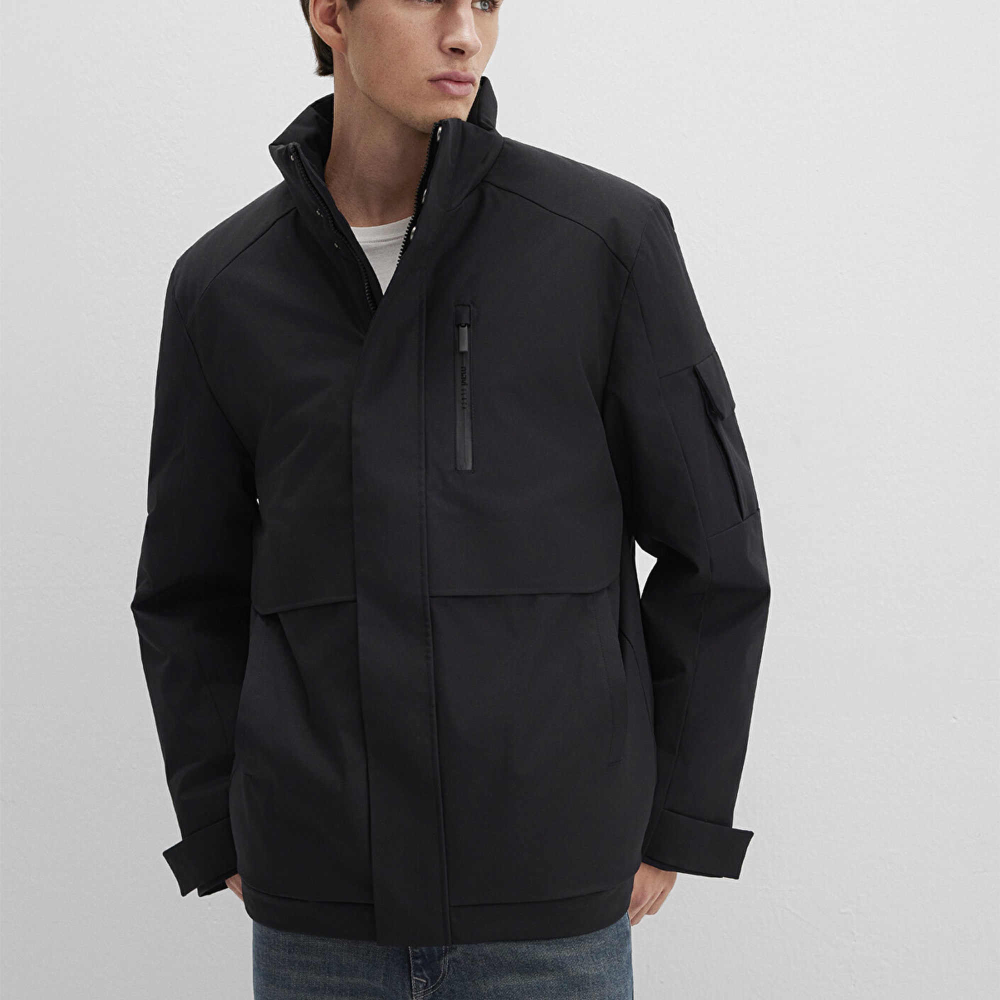 Mavi Siyah Ceket Loose Fit / Bol Rahat Kesim 0110540-71379