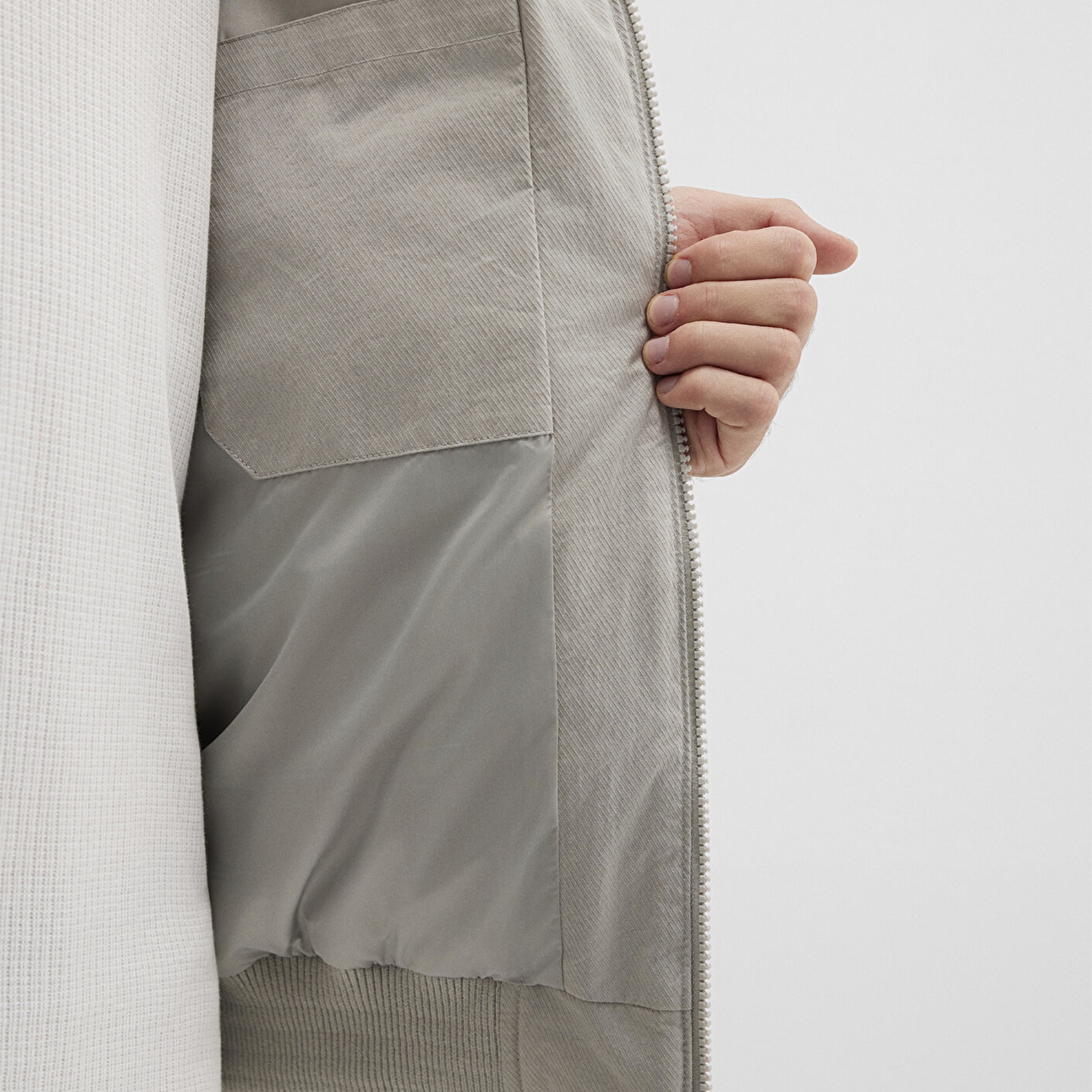 Mavi Gri Ceket Oversize / Geniş Kesim 0110553-86791