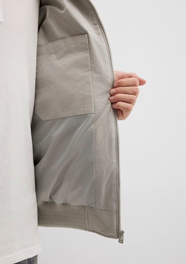  Mavi Gri Ceket Oversize / Geniş Kesim 0110553-86791