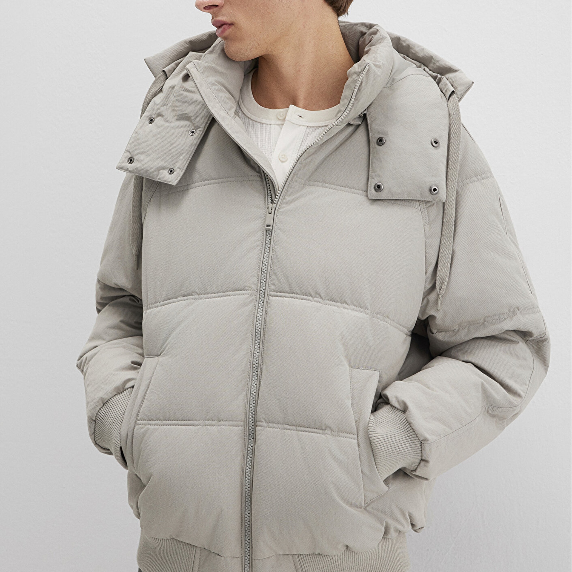 Mavi Gri Ceket Oversize / Geniş Kesim 0110553-86791