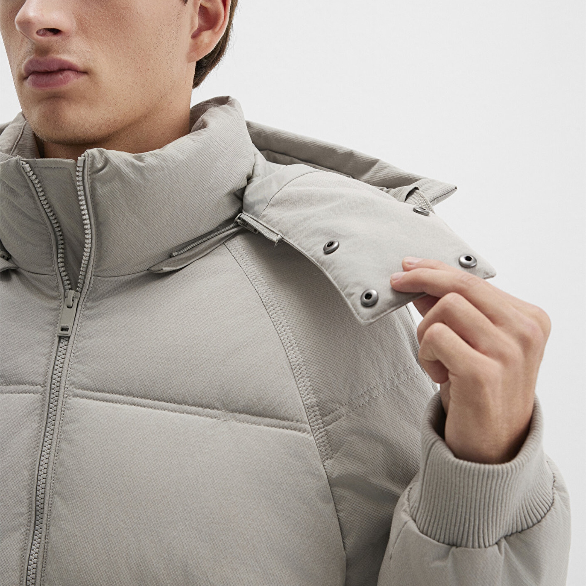 Mavi Gri Ceket Oversize / Geniş Kesim 0110553-86791